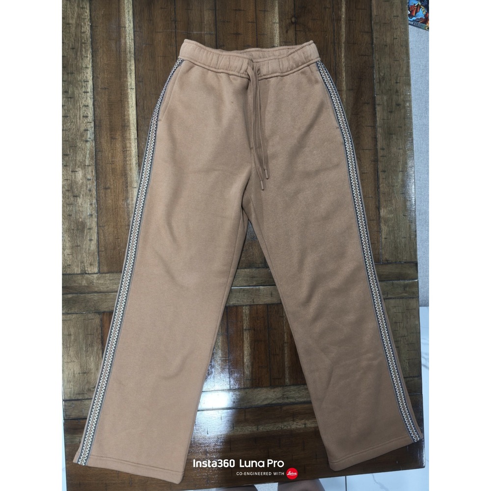 UGG Mens Tasman Straight Leg Pants Chestnut Tan Braid Trim Small